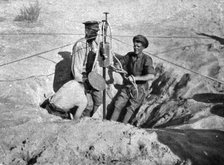 Distant Fronts, In Palestine; Drilling a Well, 1917. Creator: Unknown.