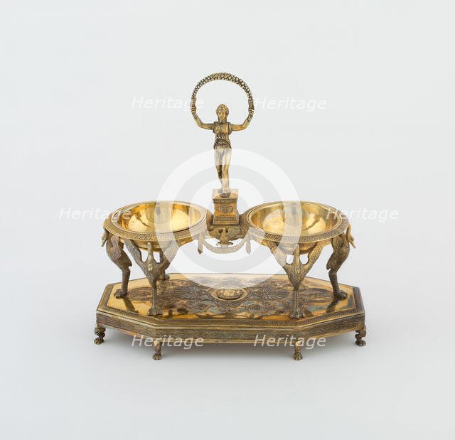 Double Salt (one of a pair), Paris, 1798/1809. Creators: Martin-Guillaume Biennais, Pierre-Benoît Lorillon.