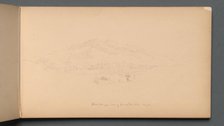 Sketchbook, page 12: "White Mountians from foot of Randolph Hill", 1859. Creator: Sanford Robinson Gifford (American, 1823-1880).