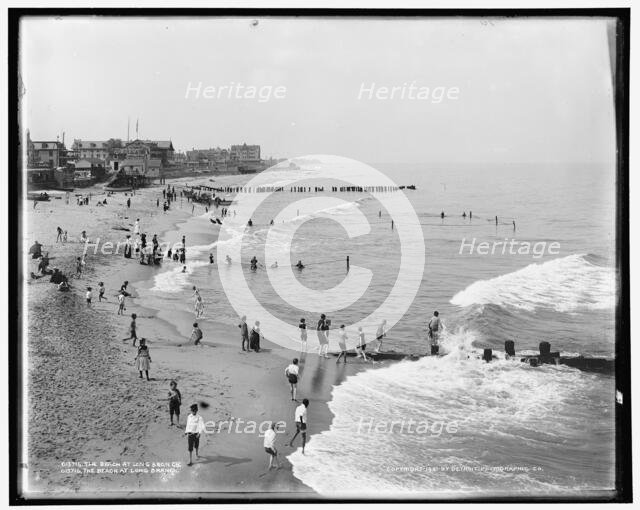 The Beach at Long Branch, c1901. Creator: Unknown.