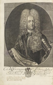Portrait of Prince George Albert of East Frisia (1690-1734) , 1720. Creator: Fritzsch, Christian (1695-1769).