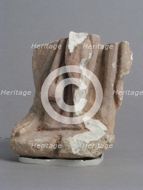 Lower Legs Fragment, Coptic, 4th-7th century. Creator: Unknown.