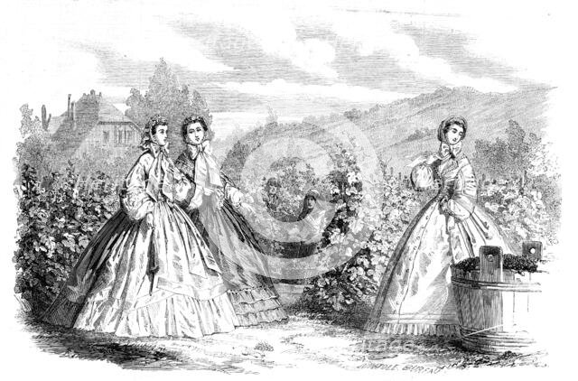 Paris fashions for October, 1861. Creator: Unknown.