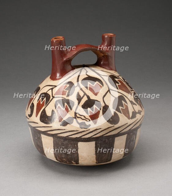 Jar with Repeated Spotted Birds on Shoulder, 180 B.C./A.D. 500. Creator: Unknown.