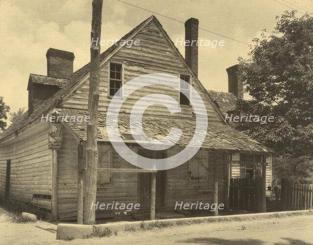 Frank Hill's old store, Scott's Hill, Falmouth, between 1925 and 1929. Creator: Frances Benjamin Johnston.