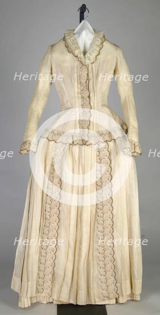 Morning dress, American, 1887. Creator: Unknown.