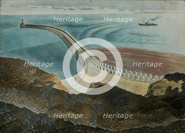 Coastal Defences, 1940. Creator: Eric Ravilious.