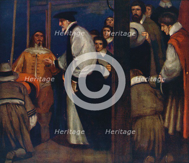 'Laud entering the Barge at Lambeth to go to the Tower', 1912. Artist: Unknown.