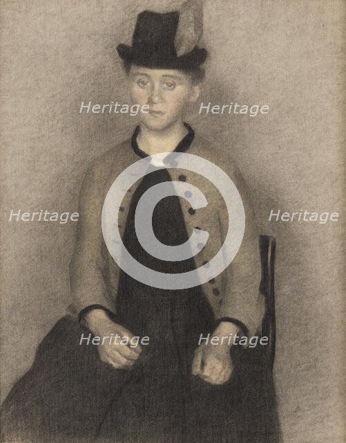 Ida Ilsted, the Artist's Wife, 1890. Creator: Vilhelm Hammershoi.