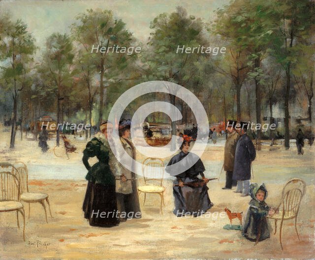 Aux Champs-Élysées, c1895. Creator: Louis Abel-Truchet.