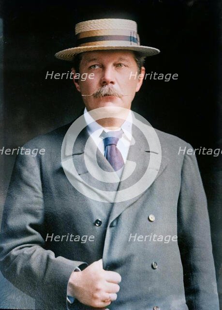 Conan Doyle, 1913. Creators: Bain News Service, George Grantham Bain.