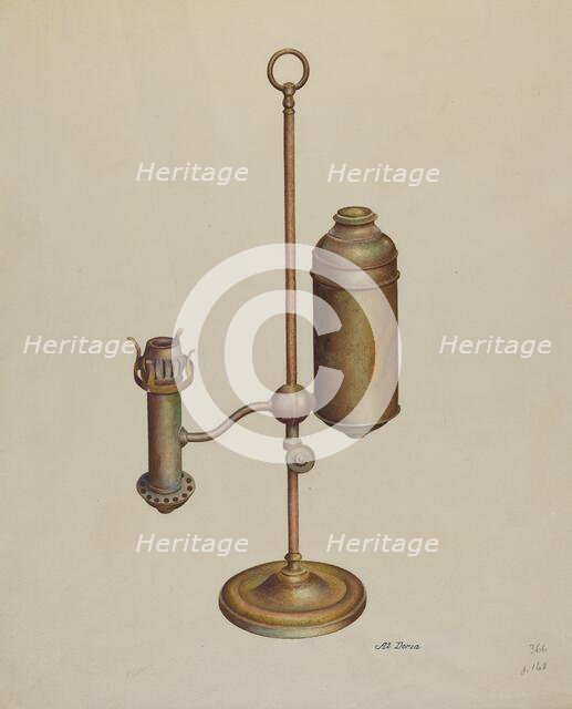 Student Lamp, c. 1940. Creator: Alvin J. Doria.
