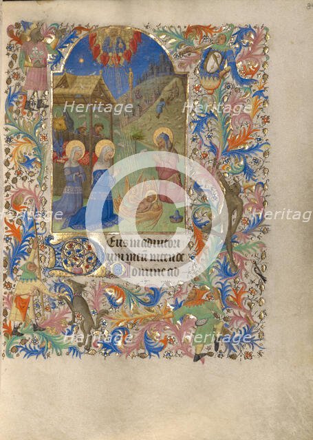 The Nativity; Book of Hours, about 1420. Creator: Spitz Master.
