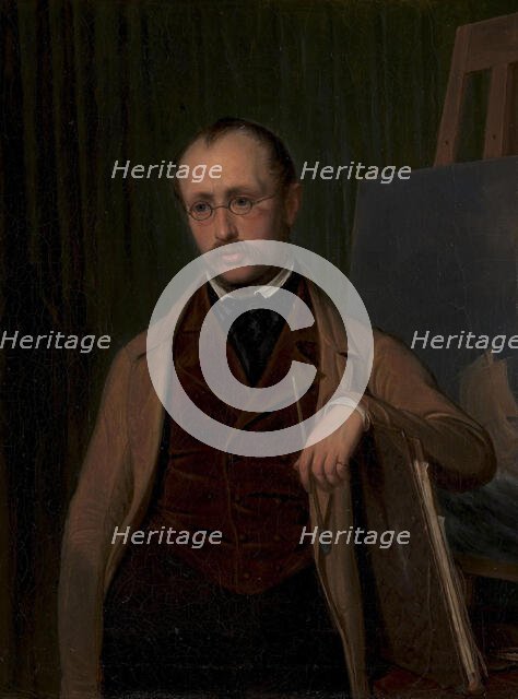 Portrait of the Marine Painter, 1846-1850. Creator: Emil Baerentzen.