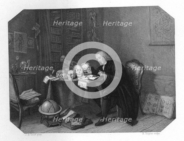 Petrus Camper, Dutch anatomist, anthropologist and a naturalist, c1870. Artist: H Sluyter