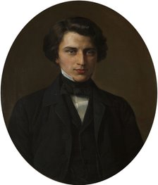 Portrait of the poet  Vladimir Zhemchuzhnikov', (1830-1884), 1854. Creator: Gorbunov, Kirill Antonovich (1822-1891).