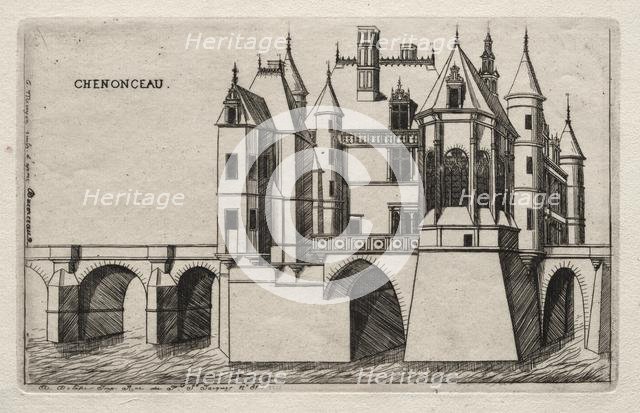 The Chateau of Chenonceau, 1856. Creator: Charles Meryon (French, 1821-1868).