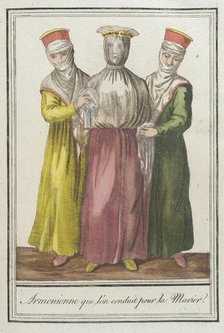 Costumes de Différents Pays, 'Armenienne que lón Conduit pour la Marier', c1797. Creators: Jacques Grasset de Saint-Sauveur, LF Labrousse.