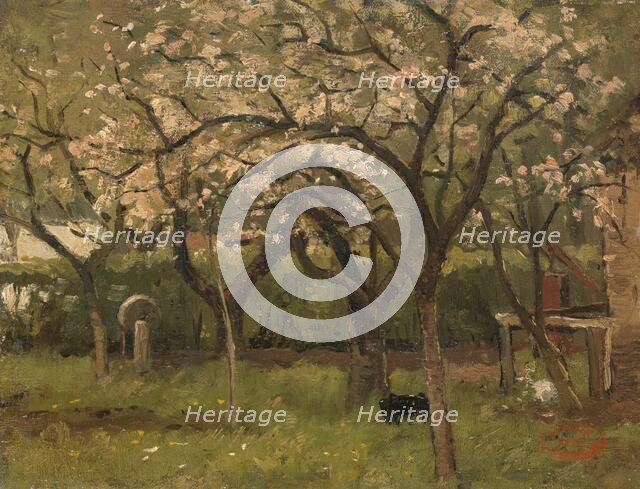 Blossoming Tree in an Orchard, c.1873-c.1903. Creator: George Poggenbeek.