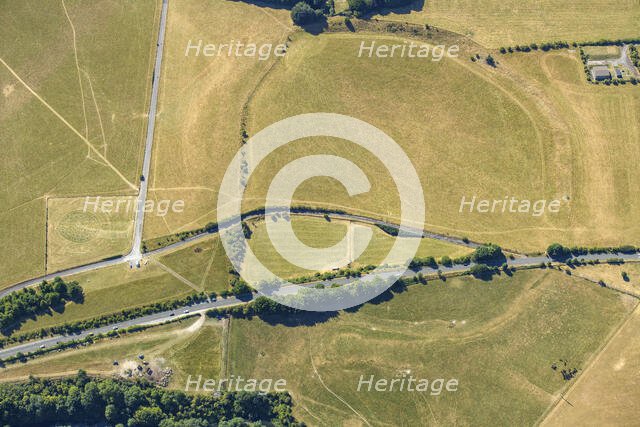 Durrington Walls Henge and Woodhenge, Durrington, Wiltshire, 2022. Creator: Damian Grady.