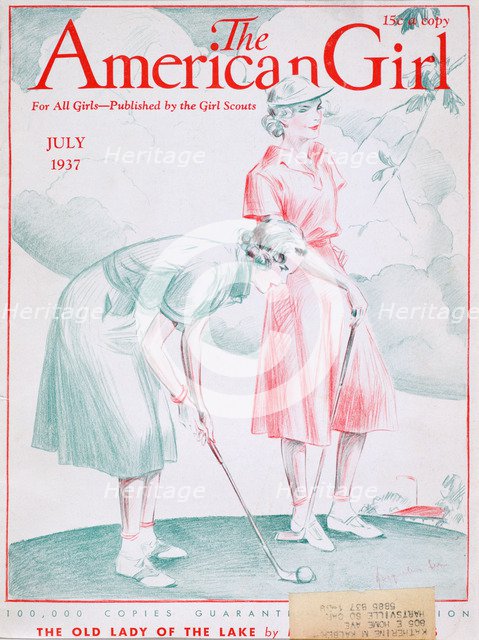 Cover of The American Girl magazine, July 1937. Artist: Unknown