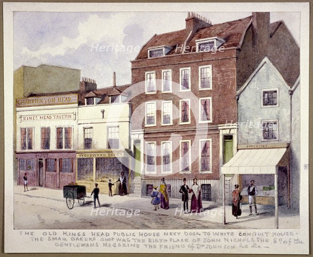 'King's Head' Public House, Pentonville. Islington, London, c1850. Artist: Anon