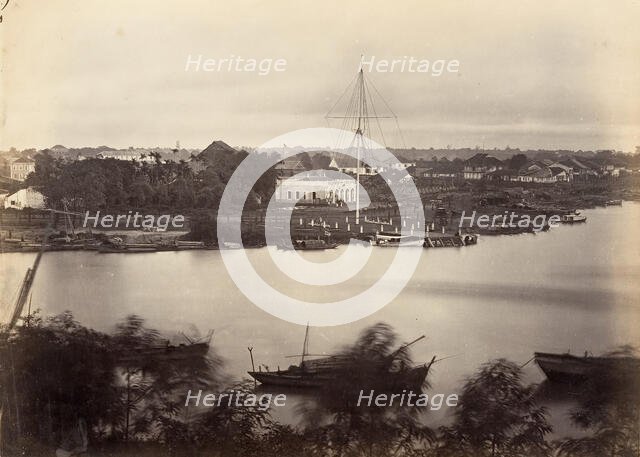 Vue de Saïgon (Feuille No. 1), 1866. Creator: Emile Gsell.