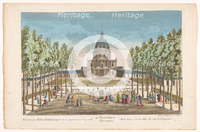 View of the Hôtel des Invalides in Paris seen from the Vaugirard district, 1745-1775. Creator: Anon.