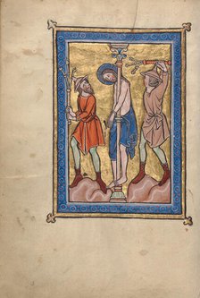 The Flagellation; Psalter, mid-1200s. Creator: Unknown.