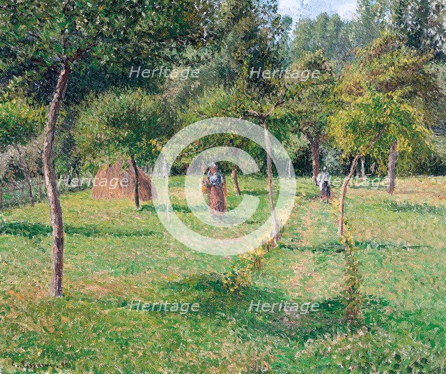 The Orchard at Éragny, 1896. Artist: Pissarro, Camille (1830-1903)