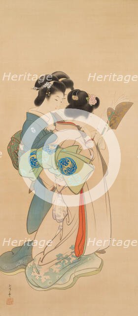 Sisters. Creator: Shoen, Uemura (1875-1949).
