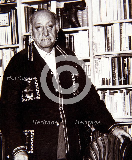 Miguel Angel Asturias, Guatemalan writer (1899-1974), photo 1969.