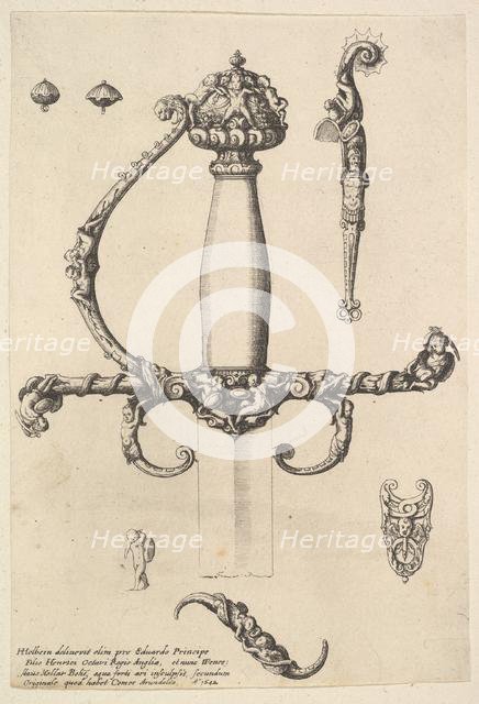 Ornamental sword hilt, 1642. Creator: Wenceslaus Hollar.