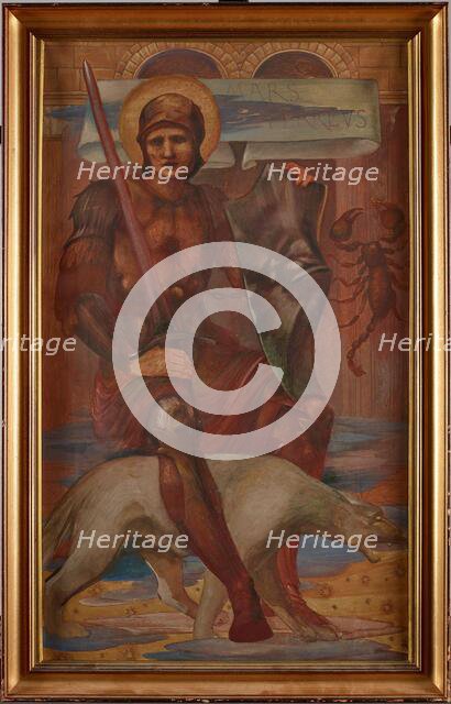 Mars, 1878. Creator: Sir Edward Coley Burne-Jones.