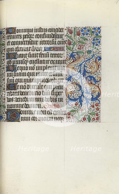 Book of Hours (Use of Rouen): fol. 77r, c. 1470. Creator: Master of the Geneva Latini (French, active Rouen, 1460-80).