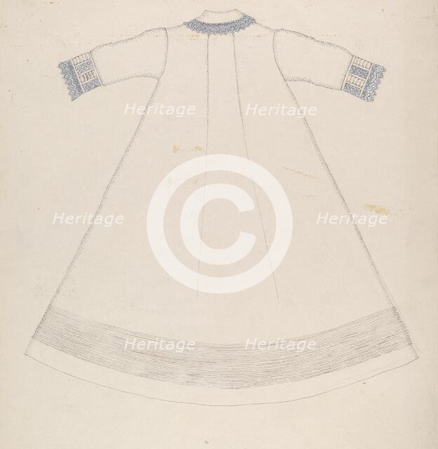 Nightgown (Back View), c. 1936. Creator: Evelyn Bailey.