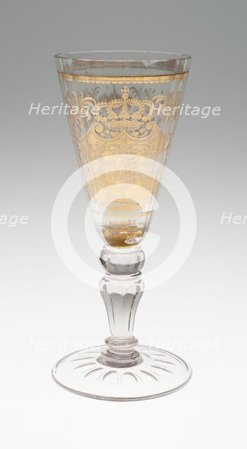 Wine Glass, Bohemia, Early 18th century. Creator: Bohemia Glass.