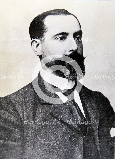 Sabino Arana (1865-1903), Basque nationalist political, photo playback time.