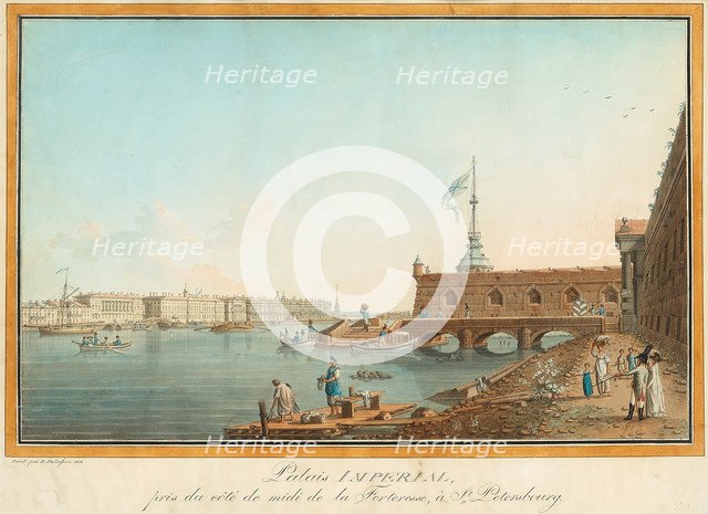 The Winter Palace as Seen from the Peter and Paul Fortress.