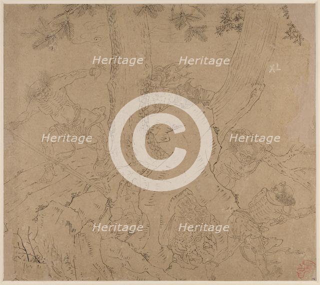 Album of Daoist and Buddhist Themes: Search the Mountain: Leaf 46, 1200s. Creator: Unknown.