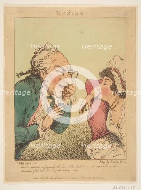 Desire, February 21, 1800. Creator: Thomas Rowlandson.