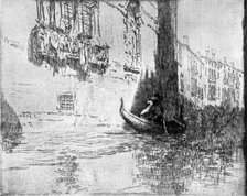 'The Passing Gondola', 1926.Artist: James McBey