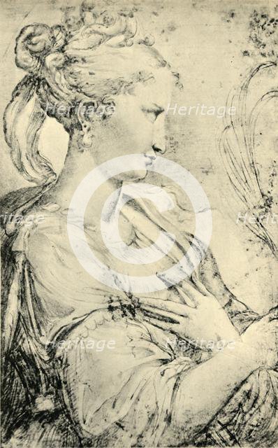 Study of Saint Catherine, c1530-1540, (1943). Creator: Parmigianino.