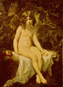 Little Bather, 1849. Artist: Couture, Thomas (1815-1879)