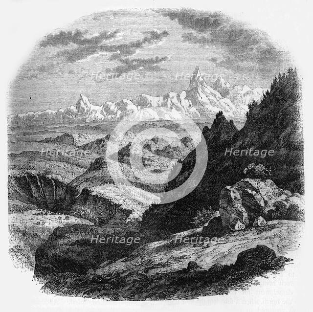 'View of the Hindoo Coosh Mountains', c1891. Creator: James Grant.