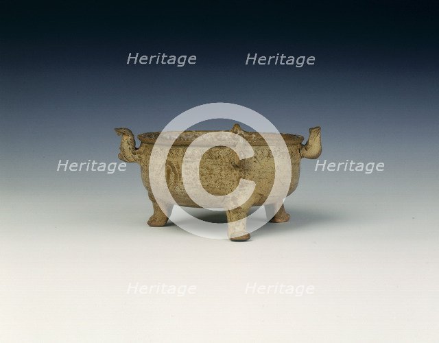Proto-Yue tripod pot, Late Warring States, China, c3rd-2nd century BC. Artist: Unknown