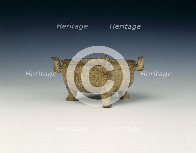 Proto-Yue tripod pot, Late Warring States, China, c3rd-2nd century BC. Artist: Unknown