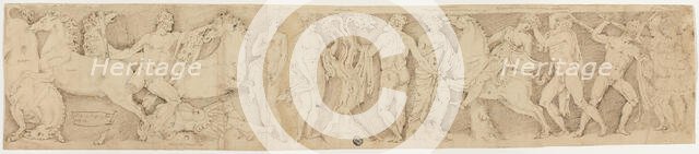 After the Antique: Sarcophagus Lid with the Labors of Hercules, n.d. Creator: Unknown.