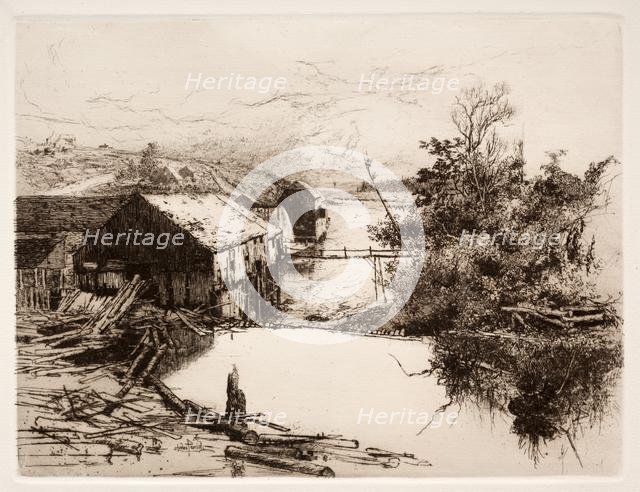 Mills at Mispek, N.B., 1884. Creator: Stephen Parrish (American, 1846-1938).
