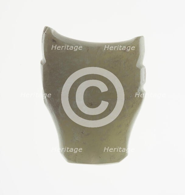 Plaque with Animal Head, Shang period, 13th-11th century B.C. Creator: Unknown.